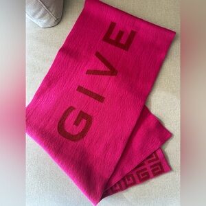 GIVENCHY double face 4g logo scarf scarf multicolored wool, cashmere